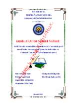 Thực trạng và giải pháp nhằm nâng cao hiệu quả hoạt động thanh toán quốc tế tại công ty cổ phần chế biến gỗ thừa thiên huế