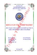 Thực trạng công tác kế toán thuế tại công ty tnhh  thương mại và dịch vụ hà phạm