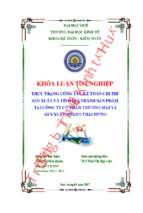 Thực trạng công tác kế toán chi phí sản xuất và tính giá thành sản phẩm  tại công ty cổ phần thương mại và sản xuất nhang thái hưng
