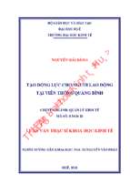 Tạo động lực cho người lao động tại viễn thông quảng bình