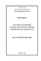 Cuộc sống của người việt lao động tự do ở thủ đô vientiane (cộng hoà dân chủ nhân dân lào)