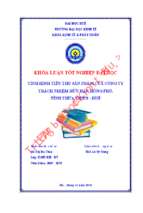Tình hình tiêu thụ sản phẩm của công ty trách nhiệm hữu hạn hồng phú, tỉnh thừa thiên   huế