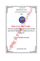 Ứng dụng mô hình asias trong đánh giá hiệu quả truyền thông qua website tại công ty tnhh tos