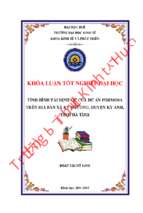 Tình hình tái định cư của dự án formosa trên địa bàn xã kỳ phương, huyện kỳ anh, tỉnh hà tĩnh