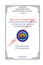 Xây dựng chương trình hỗ trợ phân công công việc trong dây chuyền may cho nhà máy may gio linh