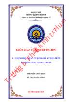 Xây dựng bộ phân lớp định giá xe dựa trên mô hình functional trees