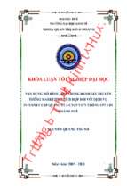 Vận dụng mô hình aida trong đánh giá truyền thông marketing tích hợp đối với dịch vụ internet cáp quang của ctcp viễn thông fpt – chi nhánh huế