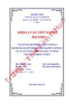 Ứng dụng mô hình camels trong đánh giá hoạt động kinh doanh và rủi ro của ngân hàng thương mại cổ phần việt  nam thịnh vượng.