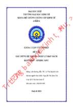 Xây dựng hệ thống quản lý bán sách bằng php – spring mvc