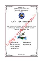 Xây dựng và phát triển thương hiệu nước uống đóng chai i on health của công ty cổ phẩn cấp nước thừa thiên huế