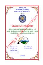 Tình hình thực hiện chương trình 135 trên địa bàn xã triệu vân huyện triệu phong tỉnh quảng trị giai đoạn 2011 2015