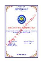 Tình hình xây dựng nông thôn mới ở xã đức long, huyện đức thọ, tỉnh hà tĩnh