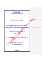 Tình hình huy động vốn tại ngân hàng  thương mại lào – chi nhánh tỉnh savannakhet