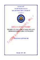 Tìm hiểu về công nghệ tự động hóa quy trình bằng robot (rpa) và ứng dụng