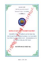 Tìm hiểu công tác kiểm toán nợ phải trả người bán trong kiểm toán báo cáo tài chính tại công ty tnhh kiểm toán – thẩm định giá và tư vấn ecovis afa việt nam