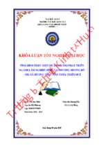 Tình hình thực hiện dự án hỗ trợ phát triển ngành lâm nghiệp (wb3) tại phường hương hồ   thị xã hương trà   tỉnh thừa thiên huế