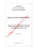 Ứng dụng cây quyết định đánh giá chất lượng website trong internet banking của một số ngân hàng thương mại việt nam