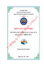 Xây dựng hệ thống quản lý bán sách  bằng java   spring mvc.