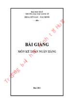 Bg kế toán ngân hàng