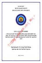 Ứng dụng kỹ thuật khai phá luật kết hợp vào việc tư vấn học tập cho sinh viên chuyên ngành tin học kinh tế   trường đại học kinh tế   đại học huế