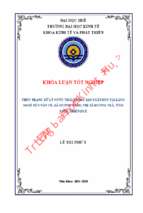 Thực trạng xử lý nước thải trong sản xuất bún tại làng nghề bún vân cù, xã hương toàn, thị xã hương trà, tỉnh thừa thiên huế