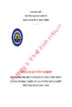 Tình hình thu hút vốn đầu tư trực tiếp nước ngoài( fdi) để phát triển du lịch tỉnh thừa thiên huế giai đoạn 2016  2019