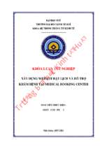 Xây dựng website đặt lịch và hỗ trợ khám bệnh tại medical booking center.