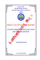 Xây dựng website bán hàng trực tuyến cho cửa hàng giày rovi.