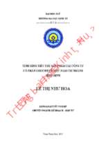 Tình hình tiêu thụ sản phẩm của công ty greenfeed việt nam chi nhánh bình định