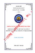 Tìm hiểu công tác kế toán và quản lý nguyên vật liệu tại công ty cổ phần lệ ninh