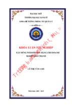 Xây dựng website bán hàng cho doanh nghiệp bảo thạnh