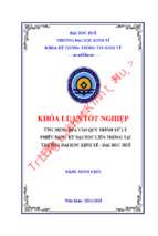 Ứng dụng rpa vào quy trình xử lý phiếu đăng ký đại học liên thông tại trường đại học kinh tế   đại học huế