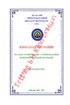 Ứng dụng thương mại điện tử trong hoạt động kinh doanh của khách sạn asia huế