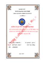 Xây dựng phần mềm hỗ trợ ra quyết định cân bằng dây chuyền sản xuất cho nhà máy may gio linh – quảng trị