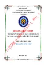 Xây dựng website bán hàng cho cửa hàng the time coffee dựa trên nền tảng shopify