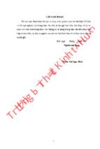 Việc làm cho lao động nông thôn tại thị xã hương trà, tỉnh thừa thiên huế