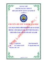 Xây dựng phần mềm website quản lí đặt phòng  cho khách sạn huế thương dựa trên nền tảng mã nguồn mở apache