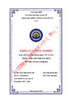 Xây dựng ứng dụng học từ vựng tiếng anh cho trẻ em trên hệ điều hành android