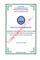 Tình hình sử dụng và sự hài lòng của hộ gia đình về dịch vụ nước máy trên địa bàn thị trấn lao bảo, huyện hướng hóa, tỉnh quảng trị