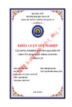 Xây dựng website thương mại điện tử cho cửa hàng điện thoại di động thảo lợi