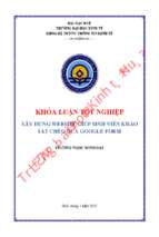 Xây dựng website giúp sinh viên khảo sát chéo qua google form