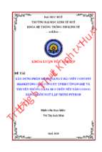 Xây dựng phần mềm quản lý bài viết content marketing.