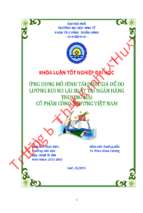 Ứng dụng mô hình tái định giá để đo lường rủi ro lãi suất tại ngân hàng tmcp công thương việt nam vietinbank