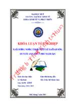 Xây dựng nông thôn mới tại xã tào sơn huyện anh sơn tỉnh nghệ an