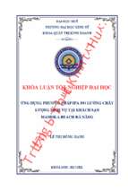 Ứng dụng phương pháp ipa đo lường chất lượng dịch vụ tại khách sạn mandila beach đà nẵng