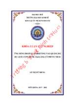 Ứng dụng digital marketing vào quảng bá du lịch cộng đồng tại làng cổ phước tích,huế.