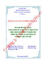 Ứng dụng mô hình logistic trong chấm điểm tín dụng và xếp hạng đối với khách hàng doanh nghiệp tại ngân hàng thương mại cổ phần sài gòn thương tín  chi nhánh thừa thiên huế.