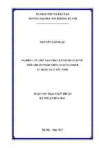 Nghiên cứu chế tạo chất kết dính có nước tiêu chuẩn thấp trên cơ sở clinker xi măng fico tây ninh