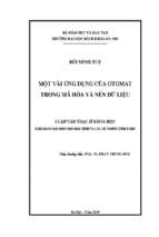 Một vài ứng dụng của otomat trong mã hoá và nén dữ liệu 253805