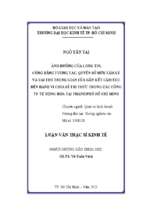 Ảnh hưởng của lòng tin, công bằng tương tác, quyền sở hữu tâm lý và vai trò trung gian của gắn kết cảm xúc đến hành vi chia sẻ tri thức trong các công ty tự động hóa tại thành phố hồ chí minh